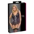Cottelli Curves - Lace-Up Lingerie Set (Purple)