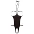 NO:XQSE - Open Rhinestone Bodysuit - Black (S-L)