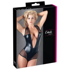 Cottelli - Shimmering Mesh Bodysuit (Black) - M