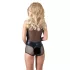 Cottelli - Shimmering Mesh Bodysuit (Black) - M