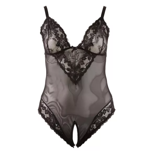 Cottelli Plus Size - Black Lace Bodysuit - XXXL