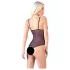 Cottelli - Lacy, Beaded Open Body (Black) - L
