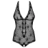 Obsessive Fiorenta - beaded, open lace body (black) - L/XL