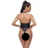 Cottelli Party - Glossy Halterneck Bodysuit (Black)