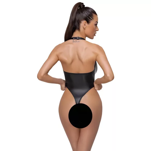 Cottelli Party - Glossy Halterneck Bodysuit (Black) - M