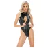 Noir - Black Snake Print Bodysuit - XL