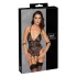 Cottelli Bondage - Open Body with Cuffs (Black) - L
