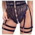 Cottelli - Open Strappy Black Lingerie Bodysuit - M