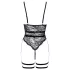 Cottelli - Open Strappy Black Lingerie Bodysuit - M