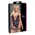 Cottelli - Open Strappy Black Lingerie Bodysuit - L