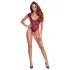 Cottelli - Lace Pearl Bodysuit (Red) - M
