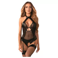 Obsessive Dominna - Sheer Shimmer Body (Black)