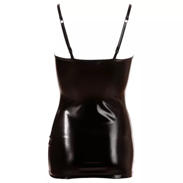 Cottelli - shiny lace-up dress (black) - M