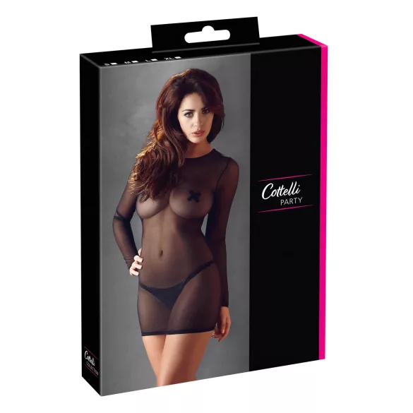 Cottelli - Sheer Black Dress
