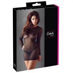 Cottelli - Sheer Black Dress - M