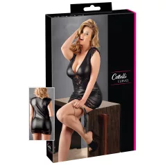 Cottelli Plus Size - Shimmering Lace Dress (Black)