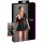 Cottelli Plus Size - Shiny Black Dress with Red Corset - XXL