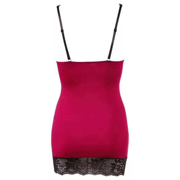 Cottelli - Exclusive Lace-Up Dress (Red) - M