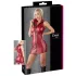 Cottelli Party - sleeveless shiny mini dress with zip (red)