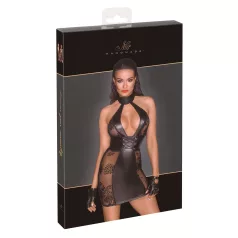 Noir - Lace-Up Mini Dress (Black)