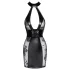 Noir - Lace-Up Mini Dress (Black) - L