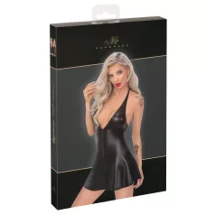 Noir - Black Snakeskin-Print Mini Dress with Top
