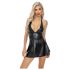 Noir - Black Snakeskin-Print Mini Dress with Top
