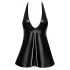 Noir - Black Snakeskin-Print Mini Dress with Top