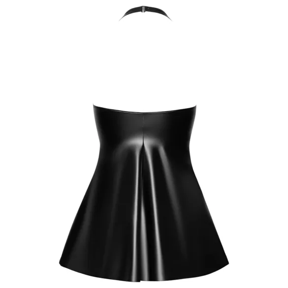 Noir - Black Snakeskin-Print Mini Dress with Top - M