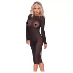Cottelli Party - Sheer Zipper Dress (Black)