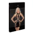 Noir - Special Lace-Up Mini Dress (Black)