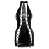 Noir - Special Lace-Up Mini Dress (Black)