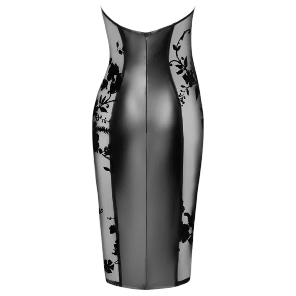 Noir - Sleek Halter Neck Dress (Black)