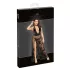 Noir - Sheer Floral Maxi Dress (Black)
