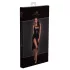 Noir - Sleek Faux Leather Dress (Black)