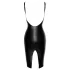 Noir - Sleek Faux Leather Dress (Black)