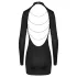 Cottelli - Open-Back Chain Mini Dress (Black)