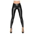 Noir - Long, Shiny Leggings (Black) - M