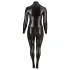 Cottelli Plus Size - Shiny Long-Sleeve Party Jumpsuit (Black) - 2XL
