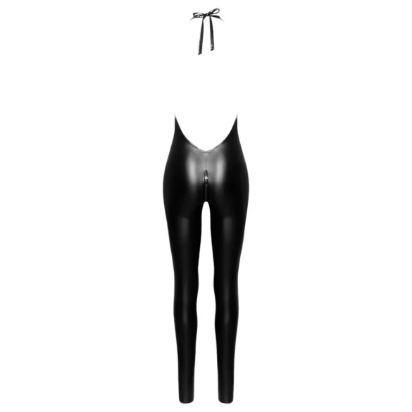 Noir - Halter Neck Jumpsuit (Black) - XL