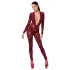 Noir Kink Royal - Sheer Catsuit (Red)