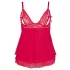 Cottelli Plus Size - Lacy, Flowy Babydoll (Red)