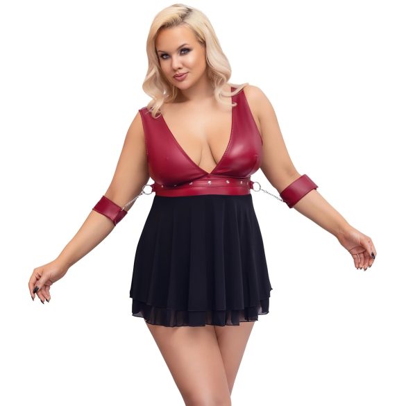 Cottelli Bondage Plus Size - Red Babydoll Lingerie