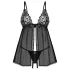 Obsessive Blomentis - Lace Babydoll Set (Black)