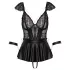 Cottelli Bondage - Lace Mini Dress with Handcuffs (Black)