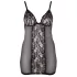 Cottelli Plus Size - Sheer Lace Nightgown (Black) - 3XL
