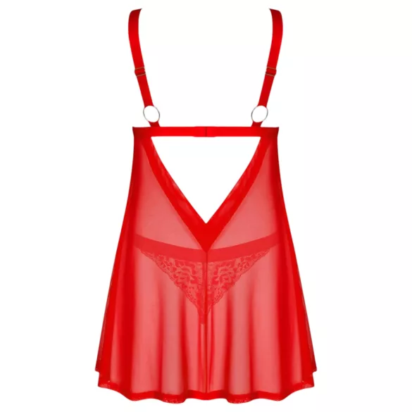 Obsessive Elianes - Lace Babydoll Set (Red)