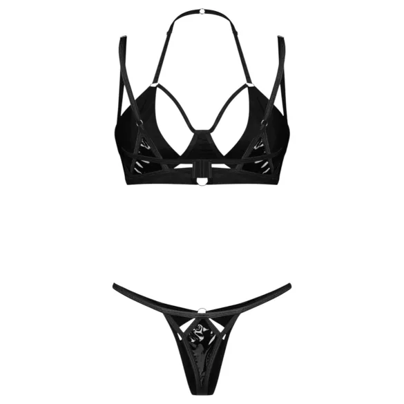 Obsessive Keira Lise - Shimmering Bra Set (Black)