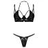 Obsessive Keira Lise - Shimmering Bra Set (Black)