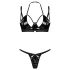 Obsessive Keira Lise - Shimmering Bra Set (Black) - L/XL